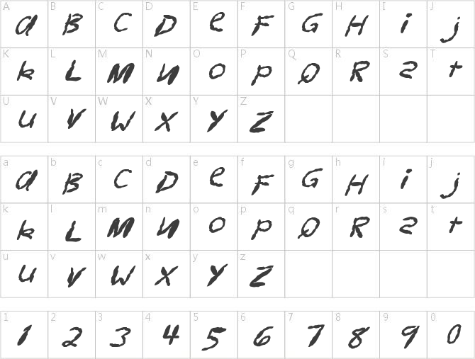 FZ HAND 11 MANGLED ITALIC