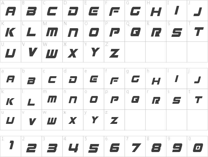 Mission GT-R Condensed Italic