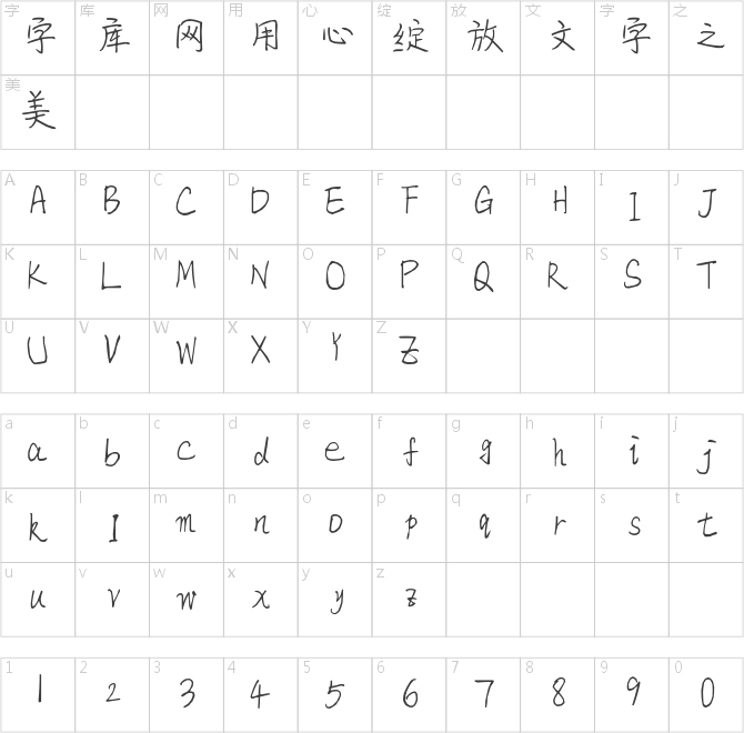 迷你字体系列