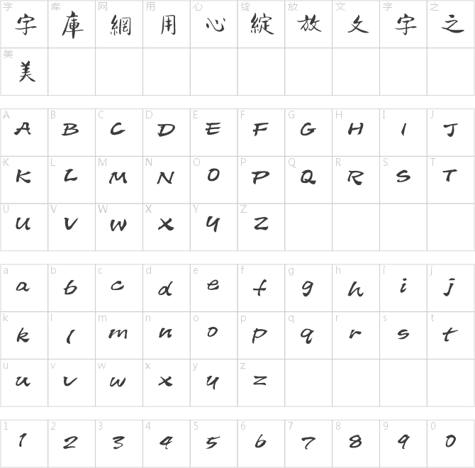 方正字迹-张乃仁行楷繁体