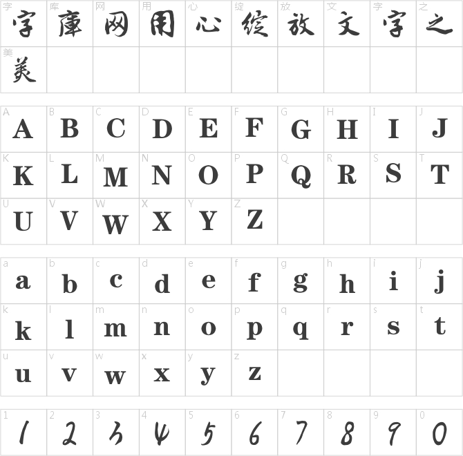 逐浪唐寅行书体