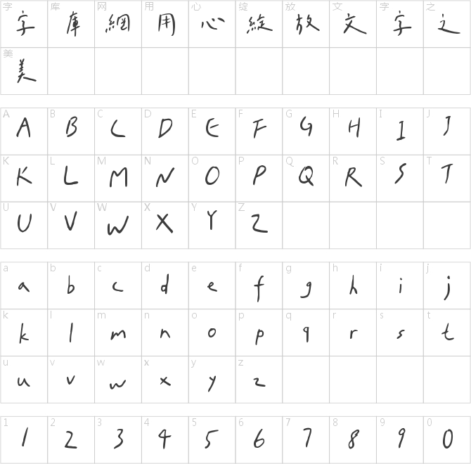 Aa台灣漢字心動信號
