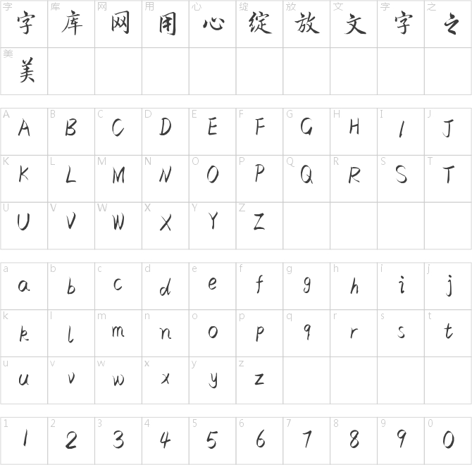 般若行书