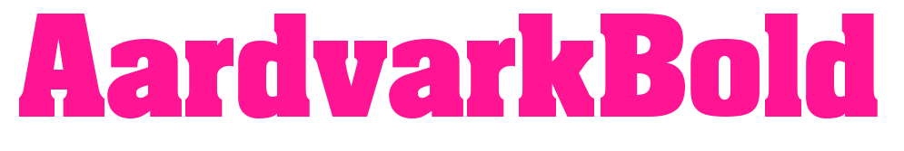 AardvarkBold预览图片