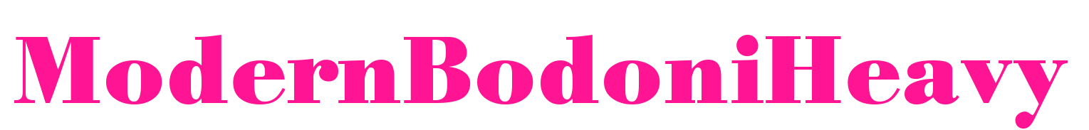 ModernBodoniHeavy预览图片