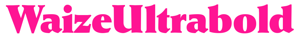 WaizeUltrabold预览图片