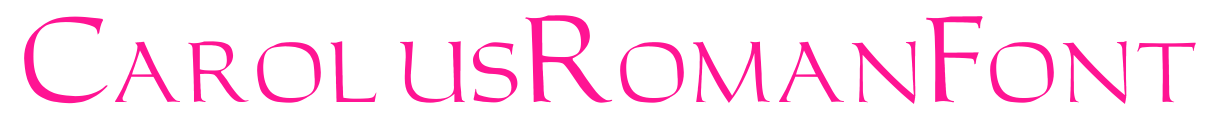 CarolusRomanFont预览图片