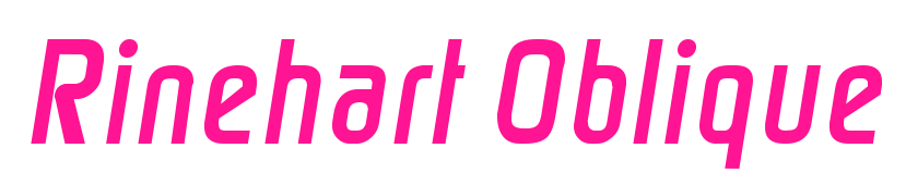 Rinehart Oblique预览图片