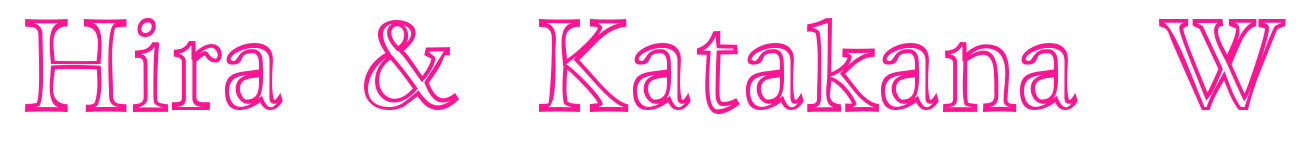 Hira & Katakana W预览图片