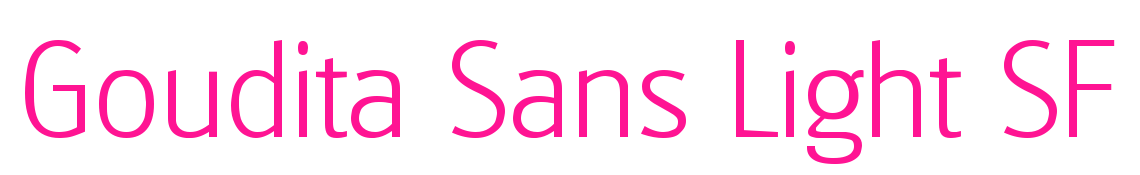 Goudita Sans Light SF预览图片