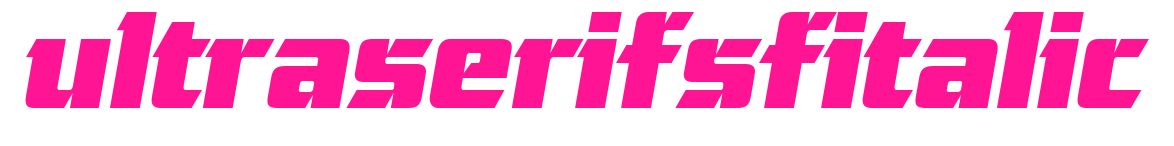 ultraserifsfitalic预览图片