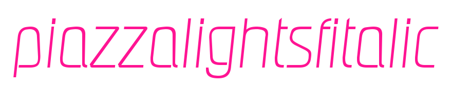 piazzalightsfitalic预览图片