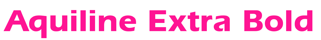 Aquiline Extra Bold