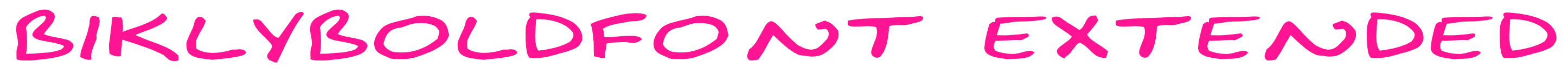 BiklyBoldFont Extended预览图片