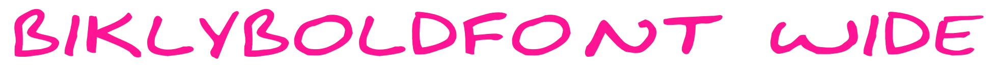 BiklyBoldFont Wide预览图片