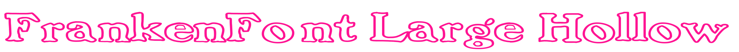 FrankenFont Large Hollow预览图片