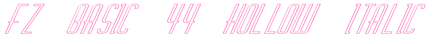 FZ BASIC 44 HOLLOW ITALIC