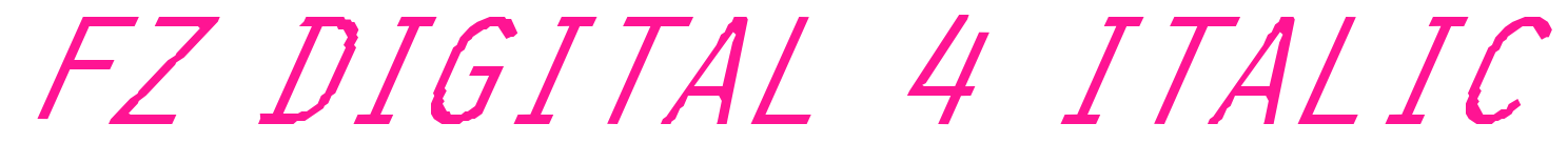 FZ DIGITAL 4 ITALIC预览图片