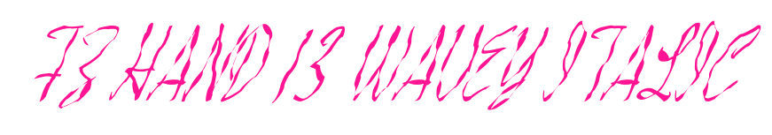 FZ HAND 13 WAVEY ITALIC预览图片