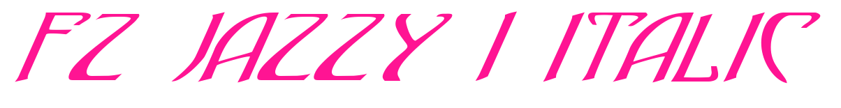 FZ JAZZY 1 ITALIC预览图片