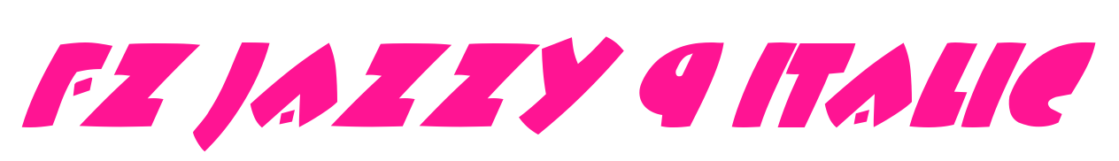 FZ JAZZY 9 ITALIC预览图片
