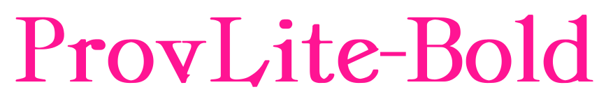 ProvLite-Bold预览图片