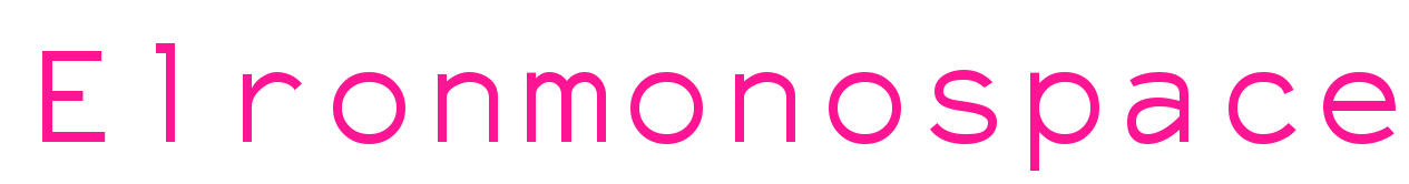 Elronmonospace预览图片