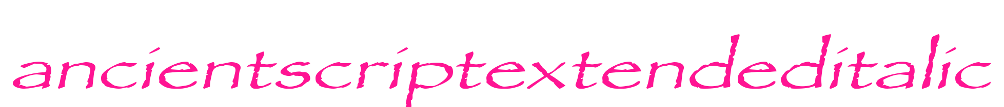 ancientscriptextendeditalic预览图片