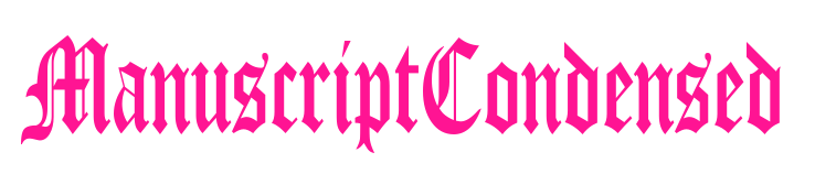 ManuscriptCondensed预览图片