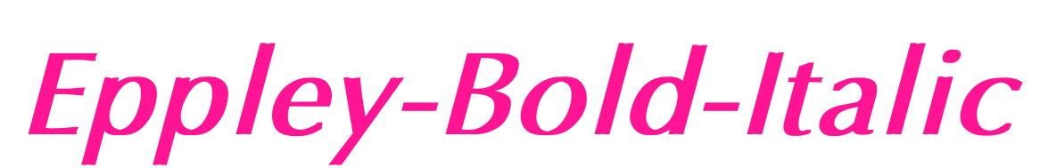 Eppley-Bold-Italic预览图片