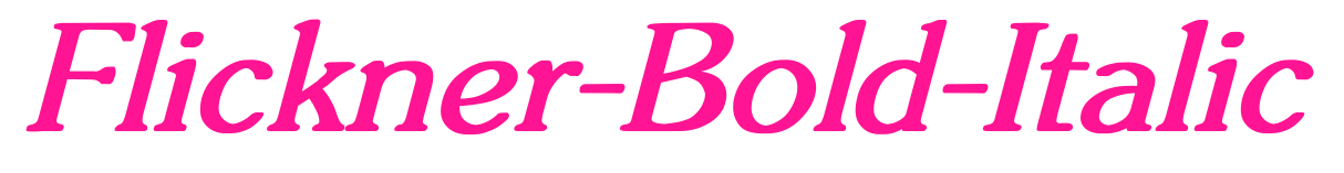 Flickner-Bold-Italic预览图片