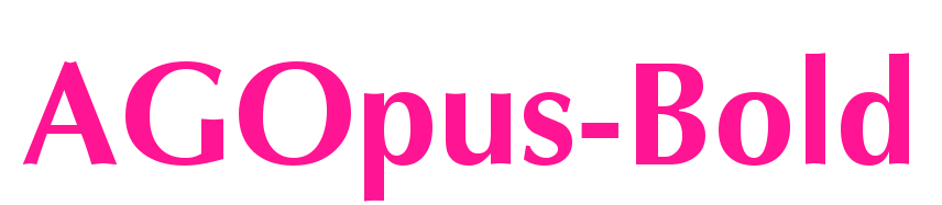 AGOpus-Bold预览图片