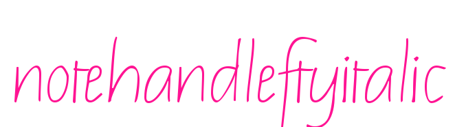 notehandleftyitalic预览图片