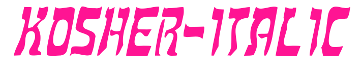Kosher-Italic预览图片