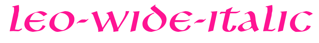 Leo-Wide-Italic预览图片