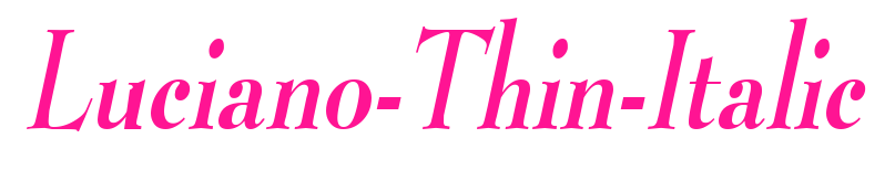 Luciano-Thin-Italic