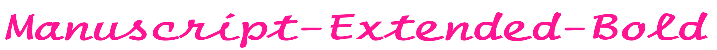 Manuscript-Extended-Bold预览图片