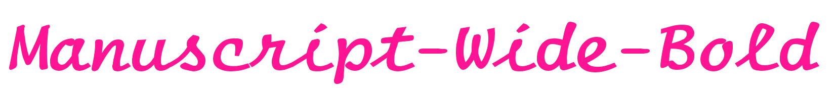 Manuscript-Wide-Bold预览图片