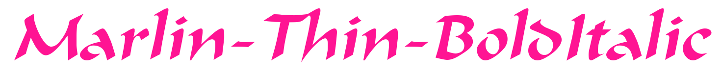 Marlin-Thin-BoldItalic预览图片