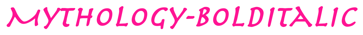 Mythology-BoldItalic预览图片