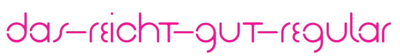 Das-Reicht-Gut-Regular预览图片