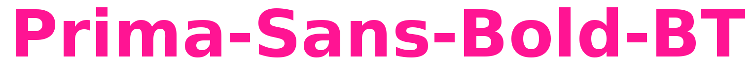 Prima-Sans-Bold-BT预览图片