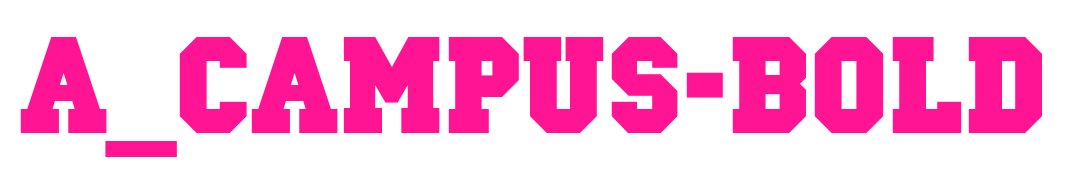 a_Campus-Bold预览图片