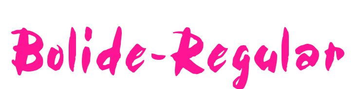 Bolide-Regular预览图片