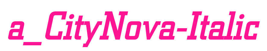 a_CityNova-Italic预览图片