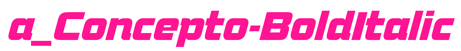 a_Concepto-BoldItalic预览图片