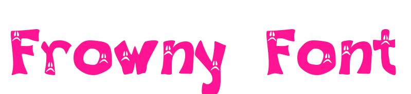 Frowny Font预览图片