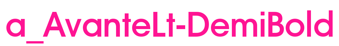 a_AvanteLt-DemiBold预览图片