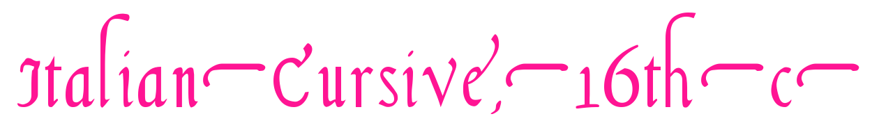 Italian-Cursive,-16th-c-预览图片