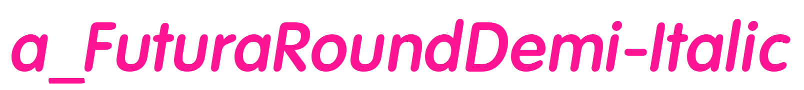 a_FuturaRoundDemi-Italic预览图片